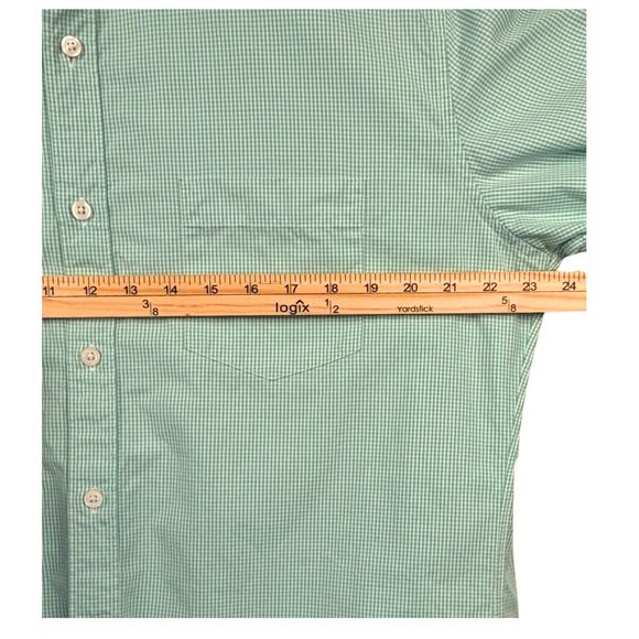 Thompson Shirtings J. Crew Shirt Men Gingham Check 80's 2-Ply XL 17-17.5 Classic - Picture 4 of 8